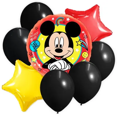Набор воздушных шаров \"С Днем Рождения\", Микки Маус и друзья 9511989 Disney  купить по цене от 195руб. | Трикотаж Плюс | Екатеринбург, Москва