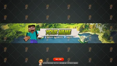 FREE YouTube Banner: \"MINECRAFT\" Channel Art - YouTube