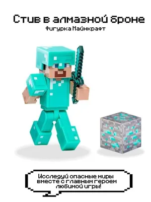 Мягкая игрушка Майнкрафт Стив Minecraft Steve 30см Minecraft 5836538 купить  в интернет-магазине Wildberries