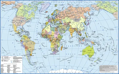 Фотообои Объёмная карта мира купить на стену • Эко Обои