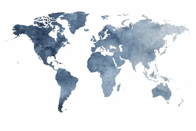 Фотообои Политическая карта мира купить на стену • Эко Обои