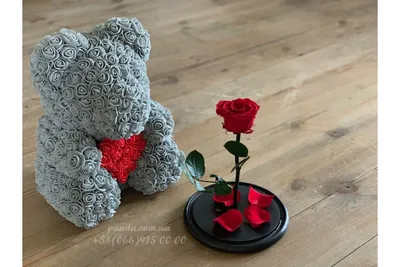 Эксклюзивные дизайнерские мишки из роз. Каждый мишка особенный №399838 -  купить в Украине на Crafta.ua
