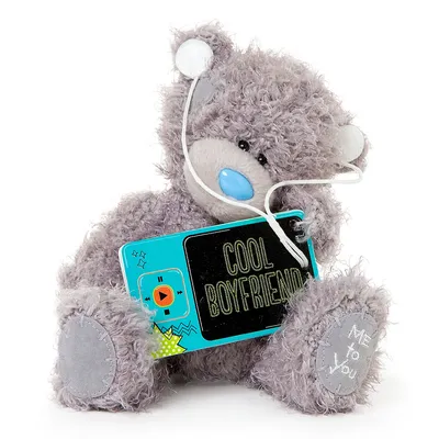 Мягкая игрушка серый мишка тедди в кофточке - заказать и купить подарки с  доставкой | Donpion