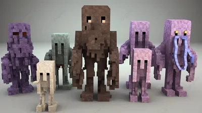 Энтузиаст решил изменить дизайн вражеских мобов с Minecraft