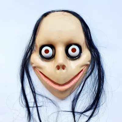 Страшная маска Момо с волосами, 24х17 см (ID#1448432390), цена: 143 ₴,  купить на Prom.ua