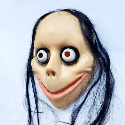 Латексная маска Момо на Хэллоуин