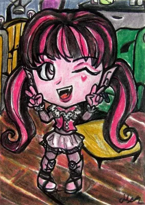 Draculaura anime 🦇 | Monster high characters, Monster high pictures, Monster  high art