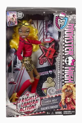 Купить куклу Клаудия Вульф Страх, Камера, Мотор! Монстер Хай Monster High  недорого в интернет-магазине