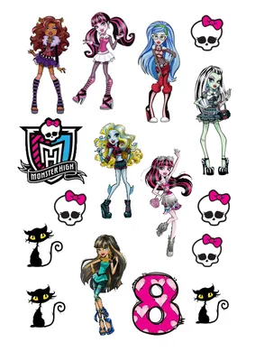 Вафельная картинка Monster High (Монстр Хай) купить