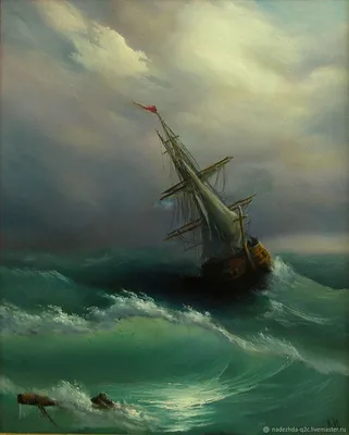 Рисунок моря и парусника - 68 фото
