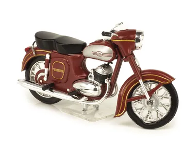 Мотоциклы: Масштабная модель 1:24 Мотоцикл JAWA 350/638-0-00 с журналом №2  \"Наши Мотоциклы\" (MODIMIO Collections)