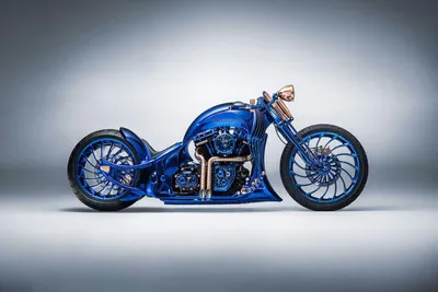 Самый дорогой мотоцикл Harley-Davidson Blue Edition в комплекте с  бриллиантовым кольцом и часами | GQ Россия