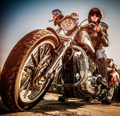 Фотообои Мотоциклы \"Мотоцикл Harley-Davidson\" - арт 015010001 | Купить в  интернет-магазине Фото в дом
