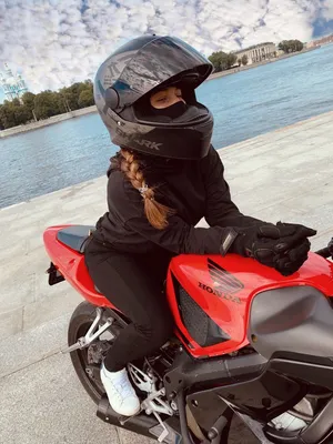 Девушка на мото | Байкерша, Байк, Девушки мотоциклистки