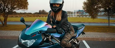 Фотосессия на мотоцикле для девушки. Семейный и свадебный фотограф в  Санкт-Петербурге Таша Семёнова