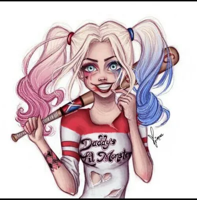 Picture Suicide Squad 2016 Blonde girl Harley Quinn hero Baseball