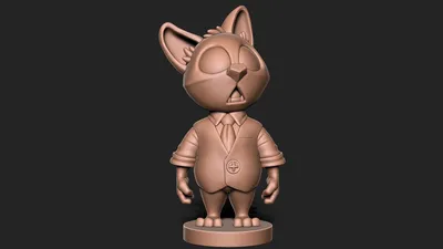 Купить мягкая игрушка Cartoon Cat Мультяшный Кот 36 см синий SCP, цены на  Мегамаркет