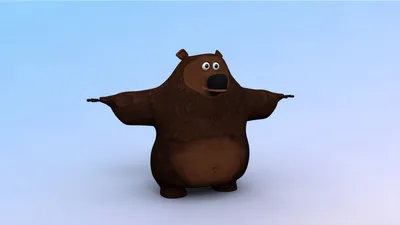 Бурый медведь Тигр Гигантская панда Медведи Мира, Мультяшный медведь стоя,  Персонаж из мультфильма, млекопитающее, животные png | Klipartz