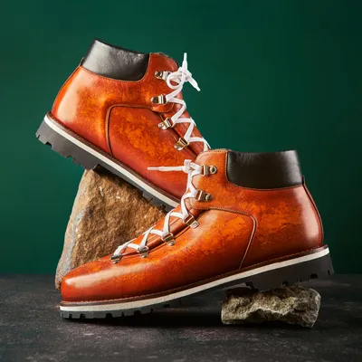 Мужская обувь, осень и зима, Повседневная дышащая спортивная обувь,  короткие ботинки, модная обувь с высоким верхом, универсальные кожаные  ботинки | AliExpress