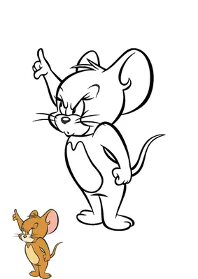 Раскраска мышонок джерри. Мышонок Джерри - раскраска. Бесплатные раскраски.