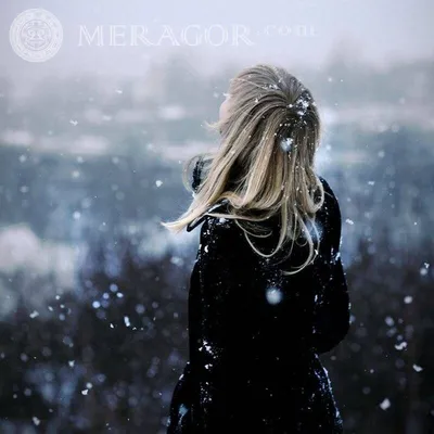 MERAGOR | Аватар блондинки без лица скачать