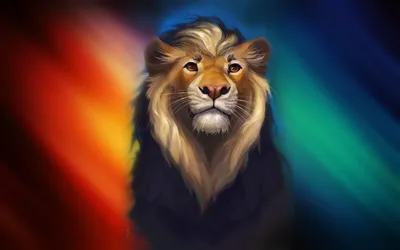 Лев стоит с открытой пастью — Фото аватарки