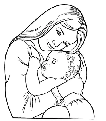 Детский рисунок для мамы на День матери - открытка 11446 рубрики Открытки  на День матери | Милые открытки, День матери, Эскизы открыток