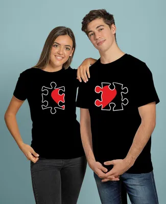 Прикольные парные футболки для двоих влюбленных купить недорого на Футболка .ру