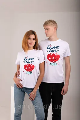 Парные футболки для влюбленных “Forever together” | Print.StudioSharp.ru