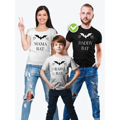 Футболки family look для всей семьи с принтом Заврики | Прикольные  одинаковые семейные футболки - Магазин джамперов