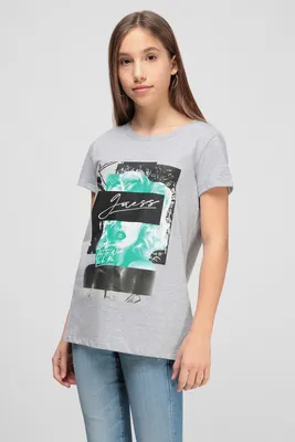 Женская футболка c принтом Девушка с кофе, 100% хлопок купить по цене 599 ₽  в интернет-магазине KazanExpress