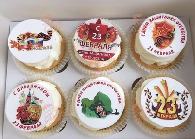 Капкейки на 23 февраля военному — купить по цене 240 руб. | Интернет  магазин Promocake Москва