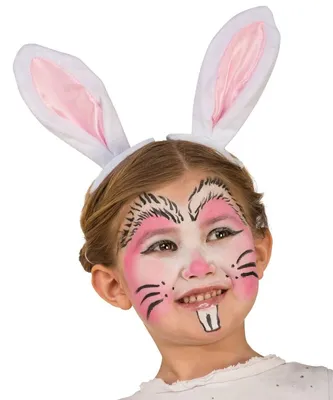 Аквагрим Кролик или Зайчик: рисунки Кролика на лице | Набор для макияжа,  Лицо, Рисунки кроликов