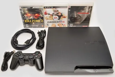 Amazon.com: Sony PlayStation 3 Slim 320 GB Charcoal Black Console : Video  Games