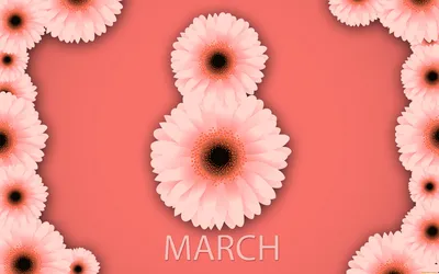 Обои 8 марта Праздничные Международный женский день - 8 марта, обои для рабочего  стола, фотографии 8 марта, праздничные, международный женский день - 8 марта,  хризантемы, розовый, весна, счастливый, женский, день, фон, 8,