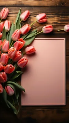 Обои на телефон тюльпаны розовые - 53 фото