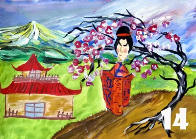 Купить Гора Фудзи Сакура зонтик японская девушка настенная живопись на  холсте плакаты на скандинавскую тему и принты настенные панно для декора  гостиной | Joom