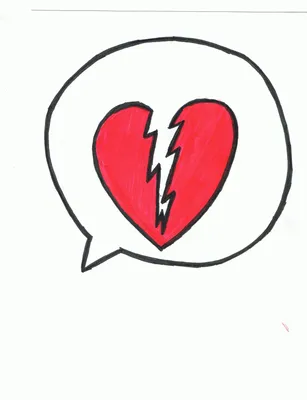 Нарисованная От Руки Речь Пузырь Мультфильм Разбитое Сердце — стоковая  векторная графика и другие изображения на тему Бессмысленный рисунок -  iStock