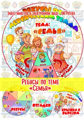 Лексическая тема \"Семья\". Домашнее задание - младшая группа | Дефектология  Проф