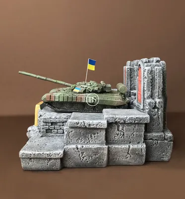 Патриотический сувенир из гипса Украинский танк Т64 БВ подставка под  алкоголь ручной работы на военную тему (ID#1930134719), цена: 1200 ₴,  купить на Prom.ua