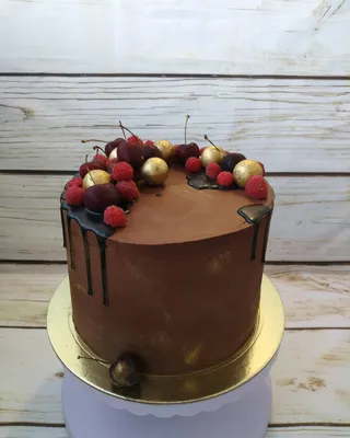 Торт для мужчины на день рождения с ягодами