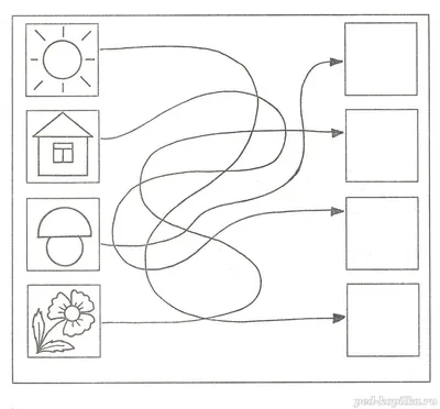 Задания на внимание для детей 4-5 лет в картинках для распечатки