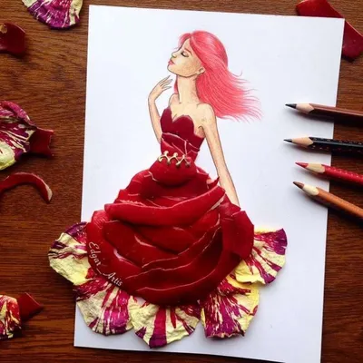 Девушка в красивом платье рисунок карандашом (50 фото) » Рисунки для  срисовки и не только