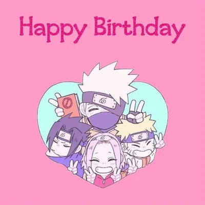 Naruto postcard hb | Anime happy birthday, Naruto birthday, Happy birthday  video