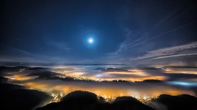 Фото Звезды планета Космос Небо Ночь