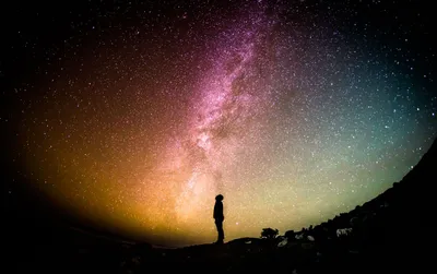 Обои ночное небо, атмосфера, ночь, астрономический объект, звезда -  картинка на рабочий стол и фото бесплатно