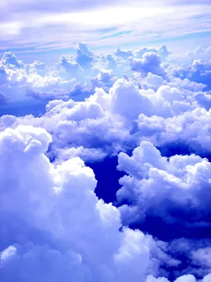 Синее небо с облаками | Облака, Пейзажи, Фотографии задних планов