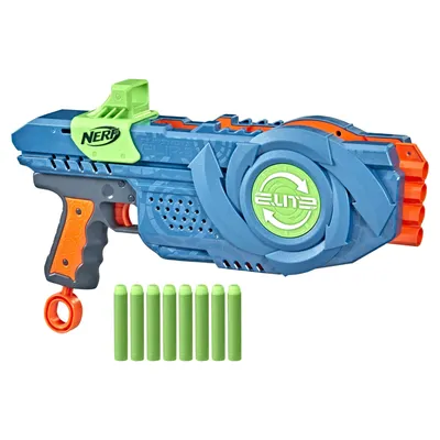 Nerf Elite 2.0 Double Punch Dart Blaster, 50 Nerf Elite Darts, 2x 10-Dart  Clips, Motorized Nerf Blaster, Ages 8+ - Nerf