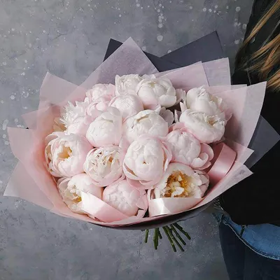 Букет из нежно-розовых пионов - заказать доставку цветов в Москве от Leto  Flowers