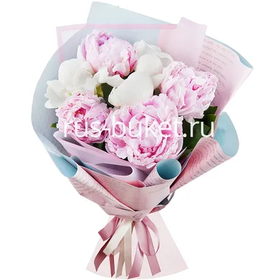 Букет из пионов разных сортов - заказать доставку цветов в Москве от Leto  Flowers
